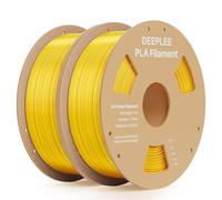 DEEPLEE Filament PLA Soie 1.75mm Or 2kg | Bobine PLA Silk Filament Bundle, Lot PLA pour Imprimantes 3D FDM, Texture Brillante Soyeuse