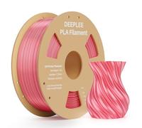 DEEPLEE Filament PLA Soie 1.75mm Rose Corail 1kg | Bobine PLA Silk Filament pour Imprimantes 3D FDM, Texture Brillante Soyeuse