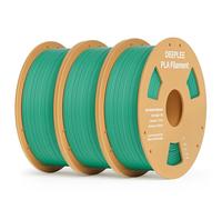 DEEPLEE Filament PLA Vert de Mer 3kg de 1.75 mm avec Précision de +/- 0,02 mm 3 Bobines pour Imprimantes 3D FDM