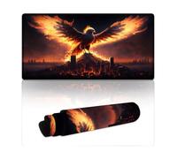 DEEPPAPEU Tapis de Souris Extra Large Phoenix from The Ashes Bords Cousus Base en Caoutchouc antidérapante idéal pour Ordinateur Bureau Maison 30 x 60 cm