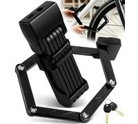 DeeprBlu Antivol Vélo Pliant, Cadenas Pliable en Alliages à Haute Résistance - Antirouille et Robuste, Antivol Pliable Haute Sécurité avec Support de Montage et Clés, Cadenas Pliant pour Trottinette