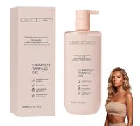 Deepwily Clear Self Tanning Gel, Deepwily Intensive Tanning Gel, Accelerateur De Bronzage, Huile De Bronzage, Activateur De Bronzage, Hydrate, Pour Peaux Sensibles, Résiste à L'eau, 400ml (1PC)