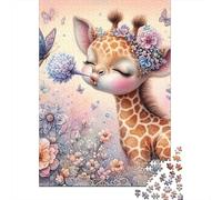 Deer 1000 Morceaux Papier Écologique Casse-tête Amateurs Biche Papillon Puzzle Facile Nettoyer Niveau Difficulté Équilibré Loisirs À La Maison 38x26cm/1000pcs
