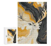 Deer Abstract Art Print Puzzle 1000 Pièces Educa Jouet en Bois Cadeau Unique Décoration Intérieure Jeu Éducatif Challenge Toy Adultes Et Enfants À Partir De 14 Ans 300 PCS