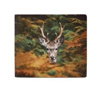 Deer Among Portefeuille à feuilles épaisses pour femmes et hommes en cuir Petit portefeuille fin à deux volets porte-cartes portefeuille, blanc, taille unique, décontracté, blanc, taille unique,