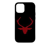 Deer Antler Buffalo Check Plaid Renne Hunter Femmes Hommes Coque pour iPhone 12/12 Pro