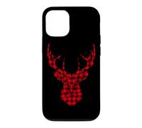 Deer Antler Buffalo Check Plaid Renne Hunter Femmes Hommes Coque pour iPhone 12/12 Pro