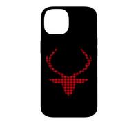 Deer Antler Buffalo Check Plaid Renne Hunter Femmes Hommes Coque pour iPhone 14