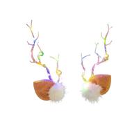 Deer Antler Hair Clips - Christmas Headwear with LED Light, Festive Dress Up Hair Barrettes, Creative Holiday Accessory for Seasonal Outfits, Charming Light-Up Detail for Fun Events | Costume Parties