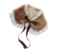 Deer Costume Accessories - Plush Soft Props For Masquerade Parties | Reindeer Collar Gloves Ear Cover Set For Women |Ideal For Theater Performances Festival Celebrations Stage Shows Family Gatherings