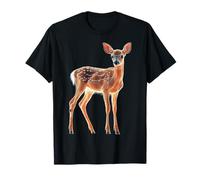 Deer Fantasy Art Animal Lover Cute Portrait Motif Cerf T-Shirt