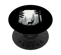 Deer Forest - Buck Hunting Lover Big Game Hunter PopSockets PopGrip Adhésif