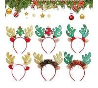 Deer Headband, Felt Antler Headdress Ornament, Christmas Headwear, Deer Headband with Soft Felt Material, for Women Girl Party Christmas Holiday Beauty Weddings Cosplay Costume Events
