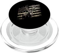 Deer Hunting Camo American Flag - Buck USA PopSockets PopGrip pour MagSafe