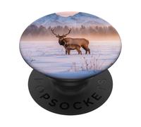 Deer Hunting Hunter Season Elk Buck Sunset PopSockets PopGrip Adhésif