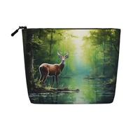 Deer in the Forest Trousse de toilette et de maquillage pour femme - Unisexe - Noir - Taille unique
