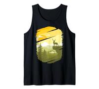 Deer Nature Graphic Vert Débardeur