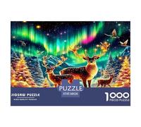 Deer Puzzle De 1000 Pièces : Collaborer avec Les Proches - Idéal pour Les Fêtes De Famille Absolument Éblouissant!