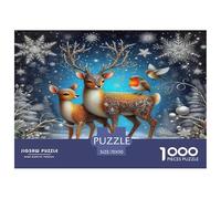 Deer Puzzle De 1000 Pièces : pour Les Amis, Organiser Une Soirée Détente Autour D’Un Jeu Collaboratif Absolument Éblouissant.