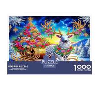Deer Puzzle De 1000 Pièces : pour Les Familles Nombreuses, Un Jeu Qui Rassemble Tout Le Monde Absolument Éblouissant.