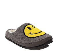Deer Stags Boy's Lil Wink Slipper, Charcoal/White, 4 Big Kid