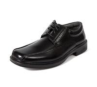 Deer Stags Men's Williamsburg Dress Shoes Comfortable Lace up Formal Oxford for Weddings, Business, Office, Prom/Black/Men’s 9 Wide