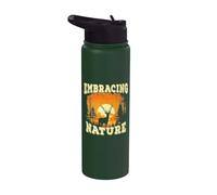 Deer Sunset Landscape Hunting Hunter Buck Stainless Steel Insulated Water Bottle