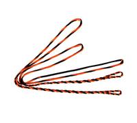 DEERACE D97 Flammish Fast Flight Bowstring de rechange pour arc long traditionnel (AMO 162,6 cm (longueur du nœud), orange)