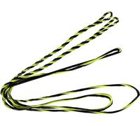 DEERACE D97 Flammish Fast Flight Bowstring de rechange pour arc traditionnel long arc recourbé (AMO 157,5 cm (longueur du nœud), jaune)