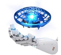 DEERC D12 Drone Volant à Main pour Enfants, Mini UFO avec Lumières LED, 5 Capteurs de Mouvement, 2 Vitesses, Flips 360°, Anti-Collision, Jouet d’Intérieur pour Garçons et Filles