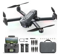 DEERC D35 Drone with 4K Camera pour Adultes, Quadricoptère RC Pliable avec Retour Automatique GPS, Moteur Sans Balais, Suivez-moi, vol Circulaire, Maintien de I'altitude, Vol de 40 Minutes