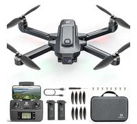 DEERC D35 Drone with 8K Camera pour Adultes, Quadricoptère RC Pliable avec Retour Automatique GPS, Moteur Sans Balais, Suivez-moi, vol Circulaire, Maintien de I'altitude, Vol de 40 Minutes