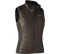 Deerhunter Lady Caroline rembourré Gilet en Tricot Brown Feuille