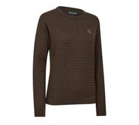 Deerhunter Women's Pullover Lady Harrington Cable Knit - Brown Melange