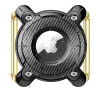 DEERLET Airtag Support de collier pour chien, étanche IPX8, sangle à boucle en métal amovible, TPU rigide ultra léger, compatible avec Apple AirTag, noir 1 pièce
