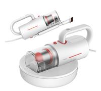 DEERMA Aspirateur à Main Sans Fil , Anti-Acariens / Allergènes, 12kPa, 350W, 0.4L Transformable 2 en 1, Rayonnement UV-C, Blanc