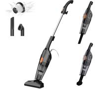 Deerma - DEM-DX115C - Aspirateur sans Sac 2-en-1 Ultraléger avec Filtre HEPA, 600W, Réservoir de 1L, Optimal pour Sols Durs, Moquettes et Poils d’Animaux