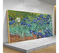 Deertweet Home Iris Fleurs Peinture à l’huile Reproduction Affiche et Impression Impressionniste Art Mur Toile Images pour Salon Décoration 80x120cm Cadre intérieur