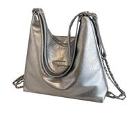 DEERWORD Femme Sac a Main Sacs à Bandouliere Portés épaule Feminin Cabas Original PU Cuir 82123 1pc Ensemble Gris
