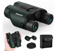 deesoo Jumelles compactes 25 x 32 pour adultes : Optique BAK4, Revêtement multicouche, Vision confortable - Jumelles pour garçons et filles pour l'observation