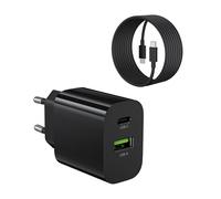 DEESOOCO 30W Chargeur USB C Rapide Type C Charge Rapide Compatible avec iPhone 16 15 14 Series Samsung Galaxy S21 S22 Google Pixel 7 6 Pro