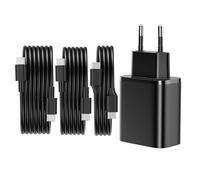 DEESOOCO 45W Chargeur USB C Rapide pour Samsung Galaxy S25/S24/S23/S22/S21 Ultra/S20/A53/A52/S10/S9, pour iPhone 17/16/15 Prise USB C Charge Rapide USBC Chargeur Secteur Adaptateur Embout Bloc Type C