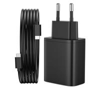 DEESOOCO 45W Chargeur USB C Rapide pour Samsung Galaxy S25/S24/S23/S22/S21 Ultra/S20/A53/A52/S10/S9, pour iPhone 17/16/15 Prise USB C Charge Rapide USBC Chargeur Secteur Adaptateur Embout Bloc Type C