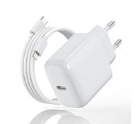 DEESOOCO Chargeur USB C 25W avec Câble de Charge, Prise USB C, Chargeur Rapide Adaptateur - Compatible avec i-Phone 17/16/15/14/13/12, i-Pad, Samsung Galaxy S25 Ultra/S24/S23/S22/Note20(1 Pack+Cable)