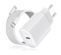 DEESOOCO Chargeur USB C 25W avec Câble de Charge, Prise USB C, Chargeur Rapide Adaptateur - Compatible avec i-Phone 17/16/15/14/13/12, i-Pad, Samsung Galaxy S25 Ultra/S24/S23/S22/Note20(1 Pack+Cable)