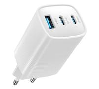 DEESOOCO Chargeur USB C 65W 3-Ports GaN PPS Prise USBC Charge Rapide Bloc Chargeur Type C Adaptateur Secteur USB C Embout Compatible avec MacBook Pro/Air, iPad, iPhone 17/16, Galaxy S25/S24/S23 Ultra