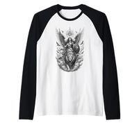 Déesse ailée Lion Guardian Céleste Guerrier Art Manche Raglan