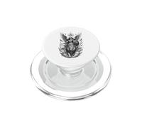 Déesse ailée Lion Guardian Céleste Guerrier Art PopSockets PopGrip pour MagSafe