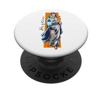 Déesse Antique à la Flamme sacrée - Hestia PopSockets PopGrip Adhésif
