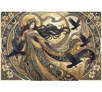 Déesse Art Nouveau Mucha Puzzle 1000 Pièces Adultes Et Enfants,Premium,Carton,Déco Murale, Défi,Jeu Éducatif,Dès 14 Ans,Anti-Stress,Détente,Casse-tête 52x38cm